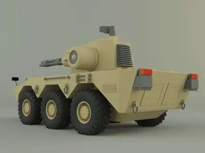 anti aircraft tank 3D model