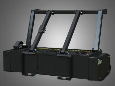 Drum Mulcher Compact Track - Skid Steer Loader Attachment 3D model