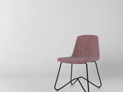 Algona Tufted Dinning Chair Free 3D model
