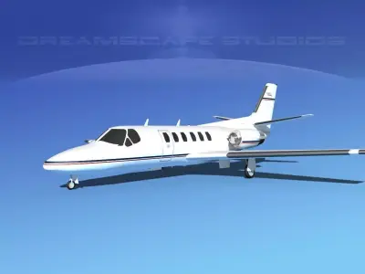 Cessna C550 Citation II V01 3D model