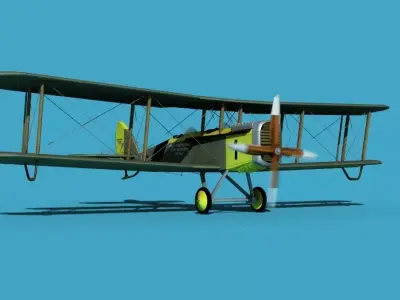 Airco DH-4 Johns Flying School 3D model