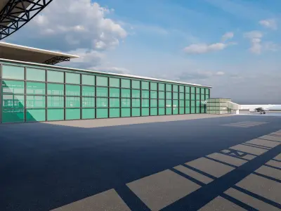 New Mansoura international airport 3D model