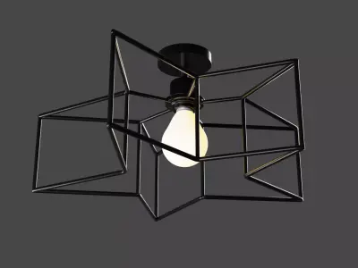  star ceiling light Free 3D model