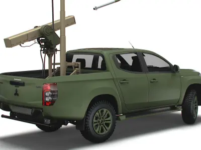 Mitsubishi L200 Vampire C-UAS 2023 3D model