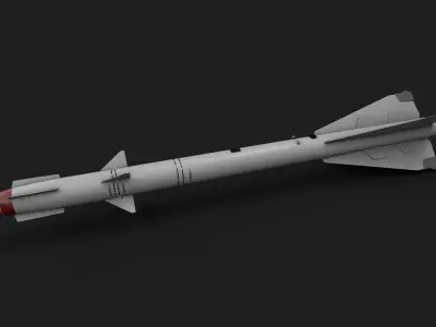 aa8 r60 air to air missile Low-poly 3D model