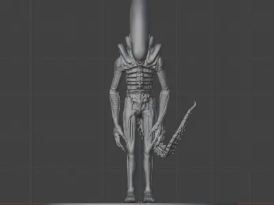 Xenomorph 3D Print Model Big Chap Inspired 1979 Alien 3D print model
