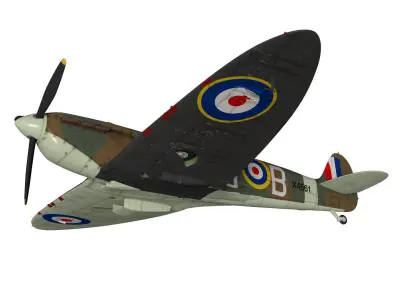 Supermarine Spitfire Mk-Ia 3D model