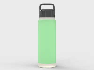 bottle model water Free low-poly 3D model