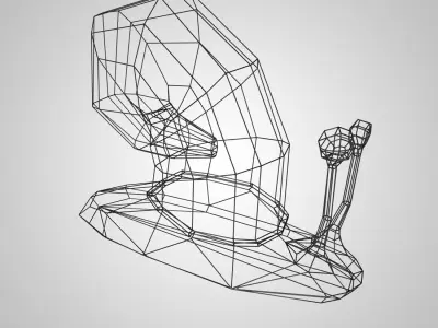 frame in the form of a snail 3D print model