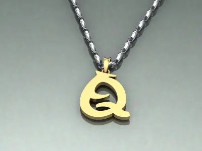 Pendant Q-q1 3D print model