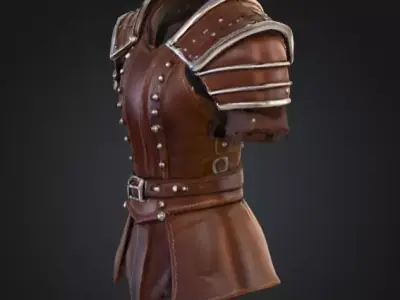 Leather Sentinel Armor Free low-poly 3D model