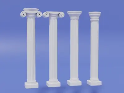 Greek and Roman Columns 3D model