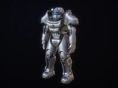 Post Apocalyptic Power Armor TV-2 3D model