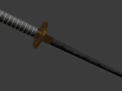 Katana - Game Ready Free low-poly 3D model