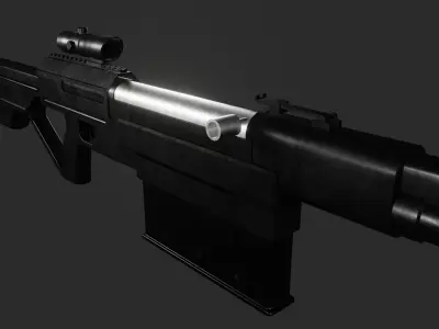 PTRS-41 Modified Free 3D model