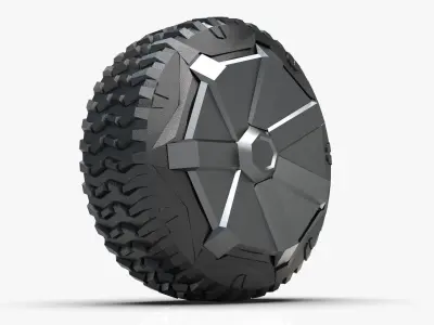 Truck wheel 3D model
