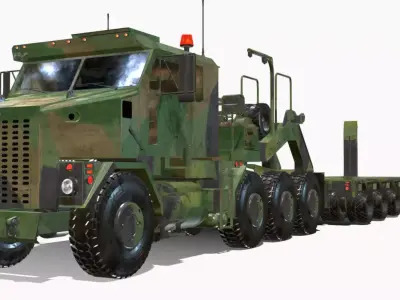 Oshkosh M1070 HET Low-poly 3D model