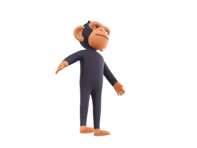 Character109 Chimpanzee 3D model