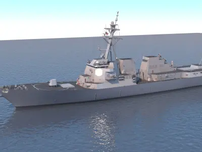 US Navy Arleigh Burke 3D model