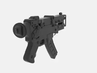  Fallout 3 SMG 3D model