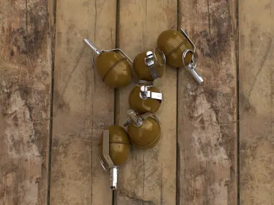 RGD-5 - Grenade Low-poly 3D model