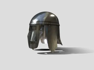 Medieval Anglo Saxon Helm Low-poly 3D model