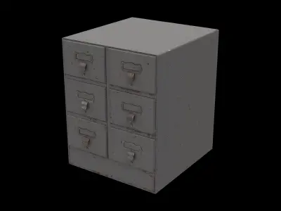 vintage desk organizer 3D model