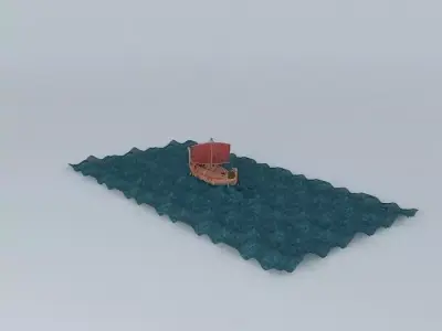 ARGO NAUTIX ancient phoenician trading ship Alephnun 3D model