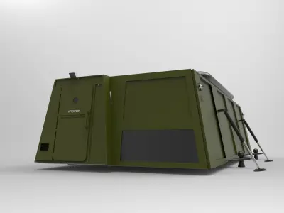 military foldable basecamp 3D model