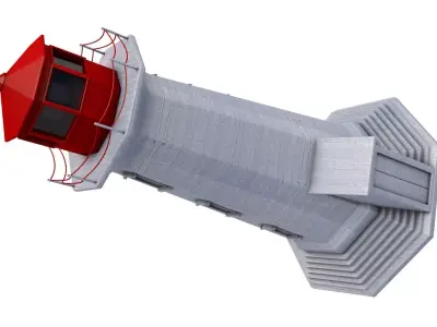 Peggys Point Lighthouse 3D model