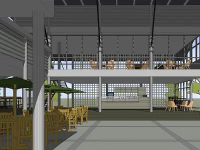 Cafe 2022-2003 3D model