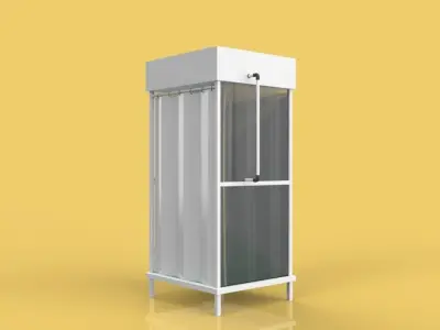 DISINFECTION CHAMBER CORONA COVID-19 SANITIZATION  TUNNEL  3D model