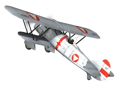 Fiat CR 32 - Austrian Air Force - Jagdgeschwader II 3D model