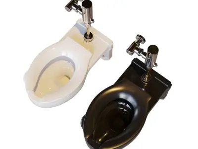 TOTO commercial wall-mounted toilet 3D model