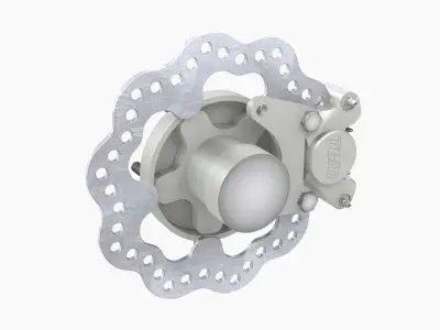 TBM Spindle Brake Disk Low-poly 3D model