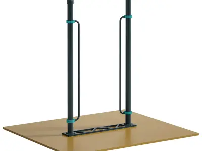 Vertical handrails for wheelchair users Narvik by Kenguru Free low-poly 3D model