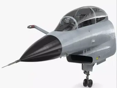 Chengdu J10 S Tandem Seated Cockpit 3D model
