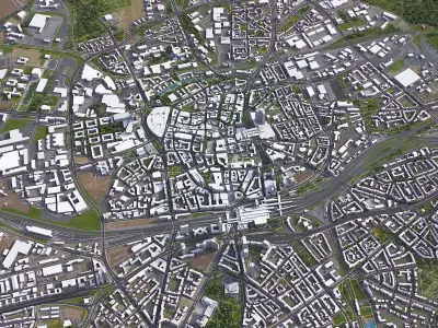 Essen Low-poly 3D model