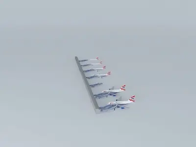 British airways Terminal Free 3D model