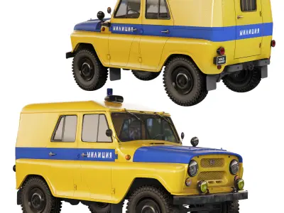 UAZ 469 AP 1978 3D model
