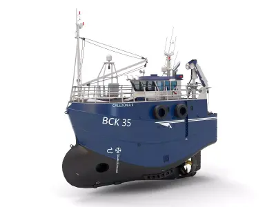 Fishing Trawler 3D model 3D model