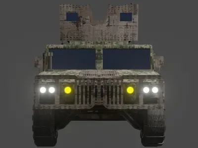 hummer military vihecle 3D model