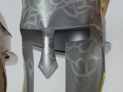 Warrior Helmet 3D Model 3D model