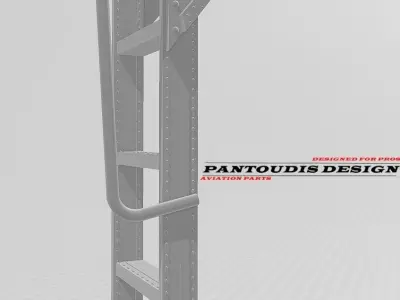 F-16C Fighting Falcon - Crew Boarding Ladder 3D print model