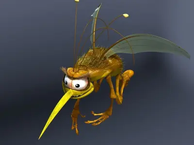 Mosquito Cartoon 3D model