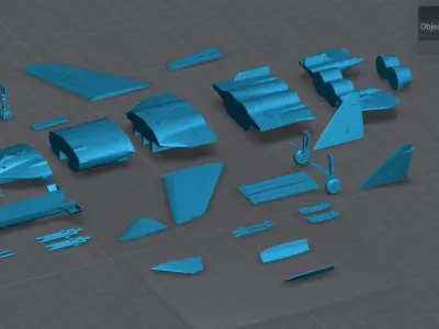 SU 47 Scale model 3D print model