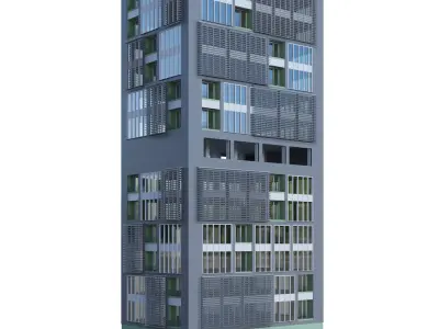 Apartment Building 05 3D model