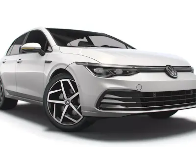 VW Golf Style 2021 3D model