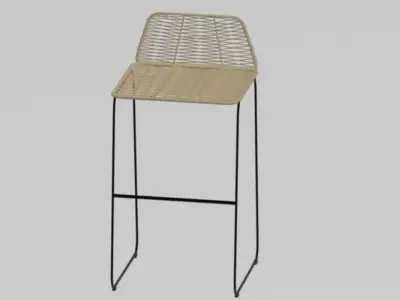 CHAIR BAR STEFANO 3D model