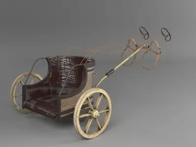 PHOTOREALISTIC EGYPT BATTLE CHARIOT 3D model